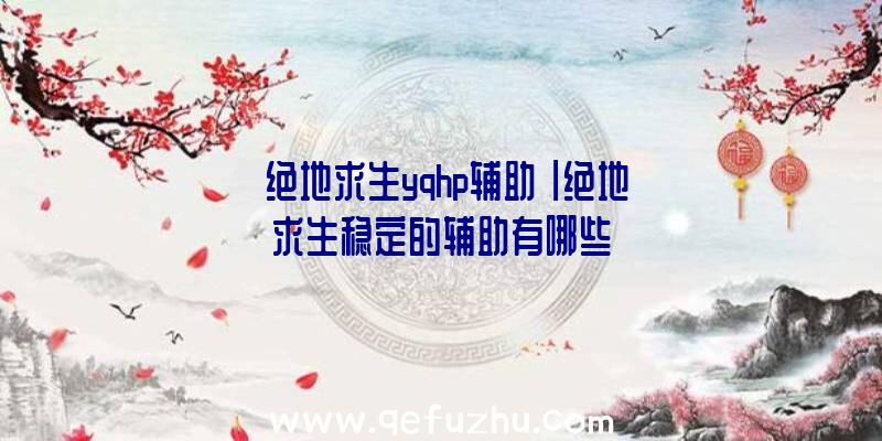 「绝地求生yqhp辅助」|绝地求生稳定的辅助有哪些